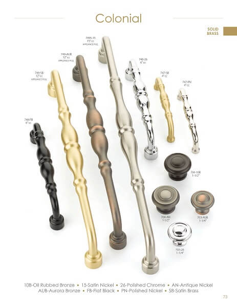 Elegant Cabinet Hardware | Colonial Cabinet Pulls | www.TMHardware.com